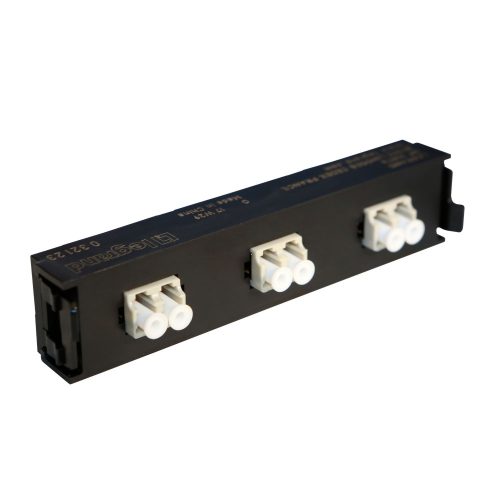 LEGRAND-032123 LEGRAND optikai patch modul 3xLC duplex multimódusú címkével és címketartóval bézs LCS3