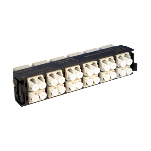 LEGRAND-032125 LEGRAND optikai patch modul 12xLC duplex multimódusú címkével és címketartóval bézs LCS3