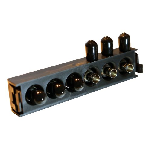 LEGRAND-032127 LEGRAND optikai patch modul 6xST szimplex multimódusú címkével és címketartóval fekete LCS3