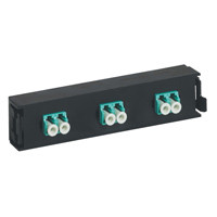 LEGRAND-032136 LEGRAND optikai patch modul 6xLC duplex multimódusú címkével és címketartóval türkíz LCS3