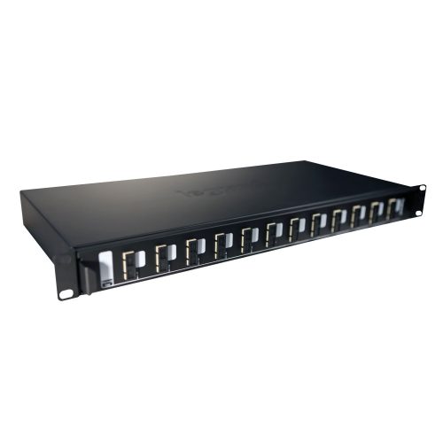 LEGRAND-032161 LEGRAND optikai patch panel kihúzható 12xSC duplex (24xFO szál beköthető) multimódusú LCS3
