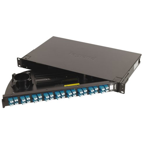 LEGRAND-032173 LEGRAND optikai patch panel kifordítható 36xLC duplex (72xFO szál beköthető) monomódusú LCS3