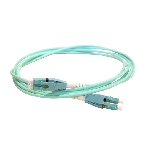 LEGRAND-032695 LEGRAND patch kábel optika OM4 multimódusú LC/LC-Uniboot duplex 50/125um LSZH (LSOH) kék 1 méter LCS3