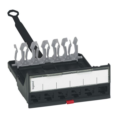 LEGRAND-033755 LEGRAND üres patch kazetta 6xRJ45 LCS3 port fogadására Cat5e..Cat8