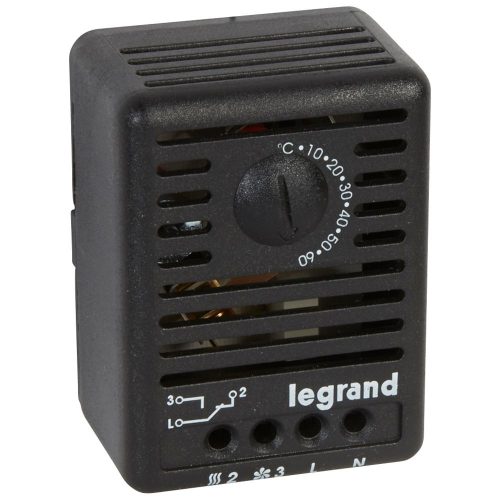 LEGRAND-034848 LEGRAND univerzális termosztát mágneses rögzítés NC(5A) + NO(10A) 5-60 °C 230V 50/60Hz
