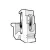 LEGRAND-036459 Altis Fixocap G sínekre, M5 csavarhoz