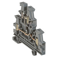 LEGRAND-037155 Viking3 fázis 4mm2 diódás sorkapocs szürke 2 emeletes csavarral 