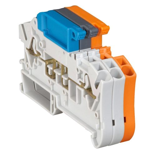 LEGRAND-037285 Viking3 fázis szakaszoló 2,5mm2 sorkapocs narancs 1 emeletes lev.dug.rugós