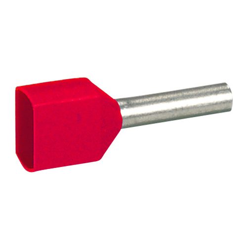 LEGRAND-037688 Starfix 2x1mm2 érvéghüvely piros