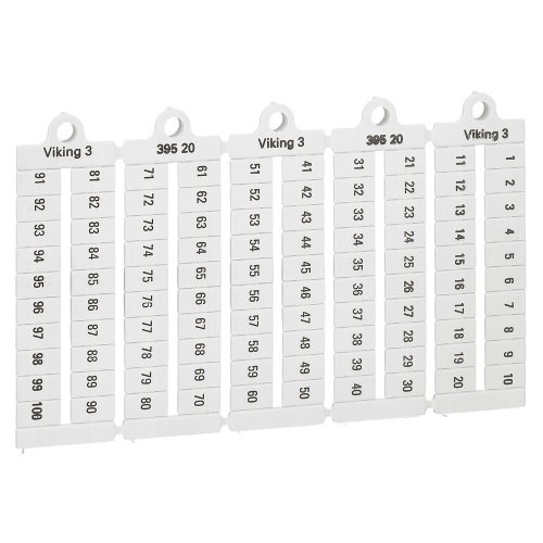 LEGRAND-039520 Viking3 jelölő 1-100 vízszintes 6mm széles