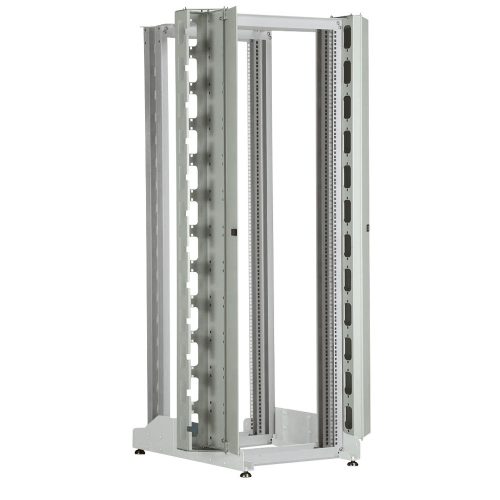 LEGRAND-046396 LEGRAND nyitott rack 19" 42U MAG: 1956 SZÉL: 540 MÉLY: 820 szürke négy tartóbordás MAX: 300 kg LinkeoRACK