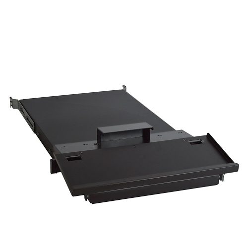 LEGRAND-046519 LEGRAND tálca billentyűzethez 2U-19" 4 ponton rögzíthető gyorspánttal MÉLY: 400 MAX: 50 kg fekete LCS2
