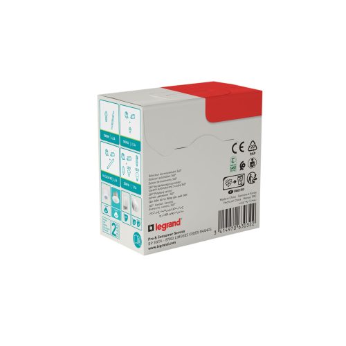 LEGRAND-048944 LM - PIR mozgásérzékelő, 360°, IP41, álmennyezetbe süllyeszthető (DIY csom.)