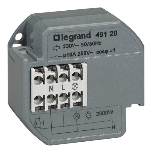 LEGRAND-049120 CX3 impulzusrelé szerelvénydobozba 10A 230V 1Z - hagyományos