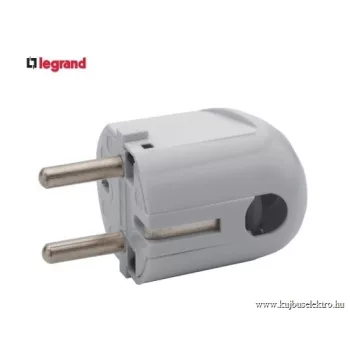   LEGRAND-054365 Legrand 2P+F csatlakozódugó, műanyag, oldalsó bekötésű, fehér