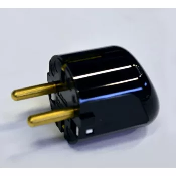   LEGRAND-054366 Legrand 2P+F csatlakozódugó, műanyag, oldalsó bekötésű, fekete