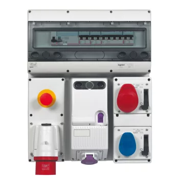   LEGRAND-057302 P17 Tempra Pro beépíthető csatlakozóaljzat reteszelő kapcsolóval IP44 400V 16A 4P+F