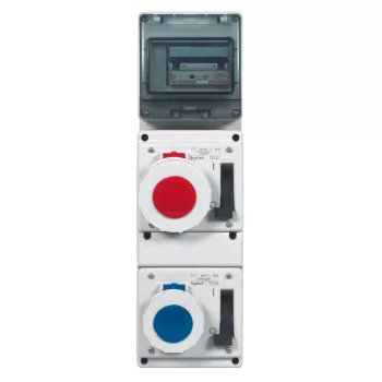   LEGRAND-057320 P17 Tempra Pro Dafbe162k06T 230V IP67 beépíthető csatlakozóaljzat reteszelő kapcsolóval