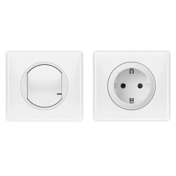   LEGRAND Céliane with Netatmo okosotthon kezdőkészlet: gateway (beépített) + 2P+F csatlakozóaljzat (végrehajtó) + távozás/érkezés kapcsoló (elemes távvezérlő), k