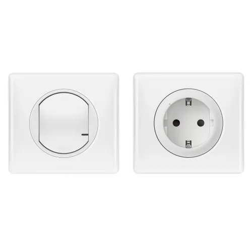 LEGRAND Céliane with Netatmo okosotthon kezdőkészlet: gateway (beépített) + 2P+F csatlakozóaljzat (végrehajtó) + távozás/érkezés kapcsoló (elemes távvezérlő), k