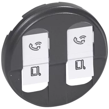 LEGRAND-067952 Céliane 2xRJ45 burkolat, grafit