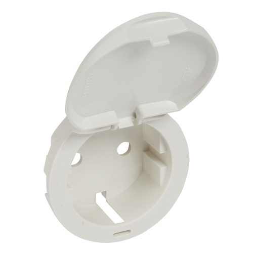 LEGRAND-068140 Céliane 2P+F csatlakozóaljzat burkolat, csapófedeles, fehér