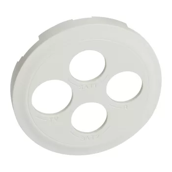 LEGRAND Céliane TV-R-SAT-SAT burkolat, fehér