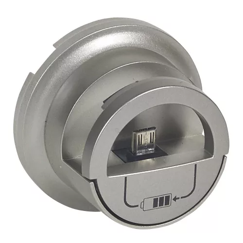 LEGRAND Céliane micro USB dokkolós töltőaljzat burkolat, titán