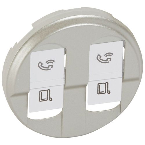 LEGRAND-068552 Céliane 2xRJ45 burkolat, titán