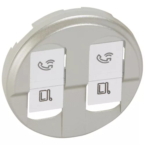 LEGRAND Céliane 2xRJ45 burkolat, titán