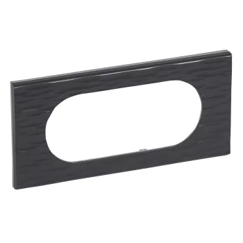 LEGRAND Céliane 4/5 modulos keret, fekete corian