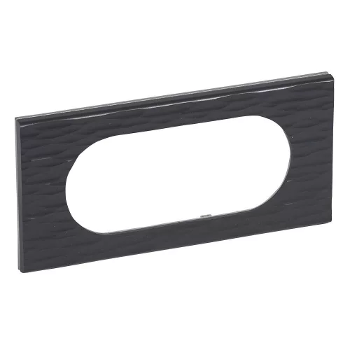 LEGRAND Céliane 4/5 modulos keret, fekete corian