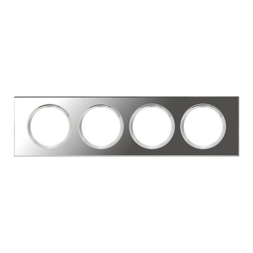 LEGRAND-069124 Céliane 4-es keret tükör hatású üveg