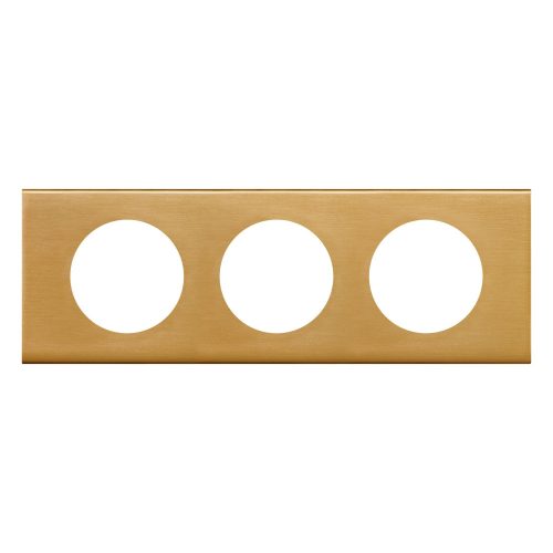 LEGRAND-069133 Céliane 3-es keret fényes bronz