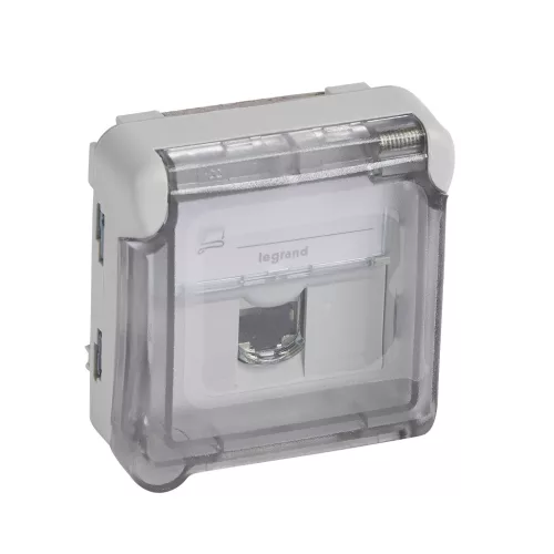 LEGRAND Plexo 55 1XRJ45 aljzat Cat.6a STP, csapófedéllel