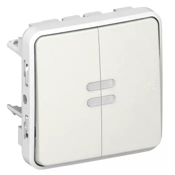 LEGRAND Plexo 55 váltókapcsoló jelzőfénnyel, fehér