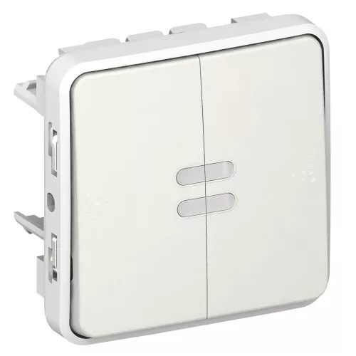 LEGRAND Plexo 55 váltókapcsoló jelzőfénnyel, fehér
