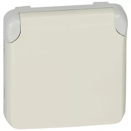LEGRAND-069640 - Plexo 55 2P+F aljzat csapófedéllel, rugós, fehér