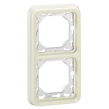   LEGRAND Plexo 55 süllyesztett keret 2-es függőleges, fehér