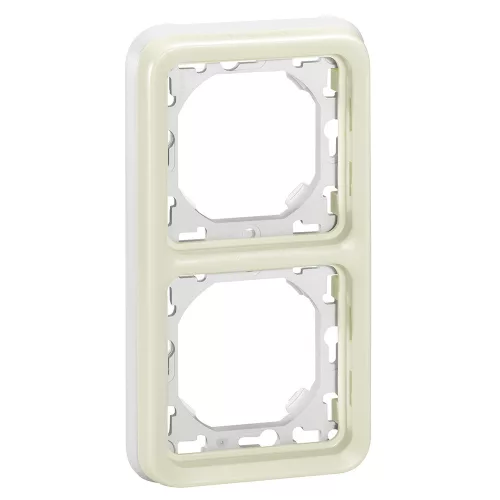 LEGRAND Plexo 55 süllyesztett keret 2-es függőleges, fehér