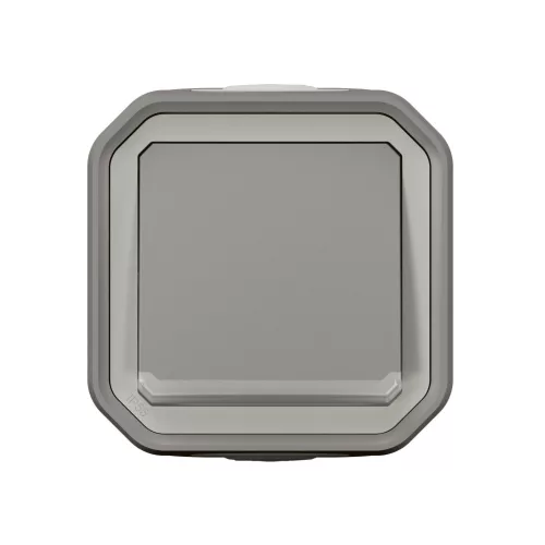 LEGRAND-069712L Plexo 55 falon kívüli váltókapcsoló ellenőrzőfénnyel 10A, összeszerelt, szürke