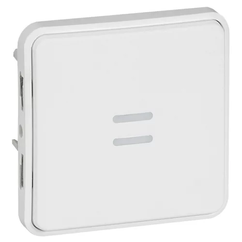 LEGRAND Plexo 55 egypólusú nyomó átkapcsoló, 10A, Antimikrobiális