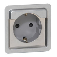 LEGRAND-077836 Soliroc 2P+F földelt csatlakozóaljzat 16A - 250V~, IK10, biztonsági zsaluval, csavaros bekötéssel, vandálbiztos