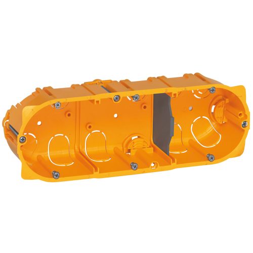 LEGRAND-080043 Batibox süllyesztődoboz gipszkartonfalba hármas doboz, 40mm mély