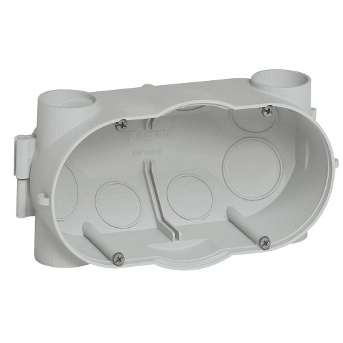 LEGRAND-081942 Batibox süllyesztődoboz betonfalba, univerzális, kettes, fedéllel, 58mm mély