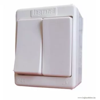 LEGRAND-083905 Kontállux IP44 csillárkapcsoló fehér