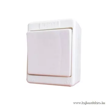 LEGRAND-083909 Kontállux IP44 egypólusú nyomó fehér