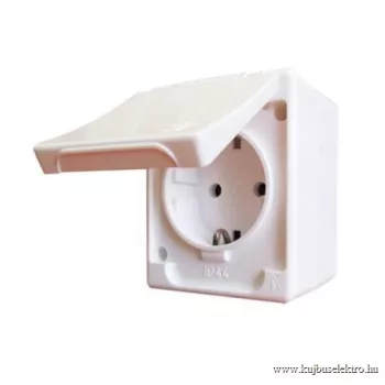 LEGRAND-083913 Kontállux IP44 2P+F csatlakozóaljzat fehér