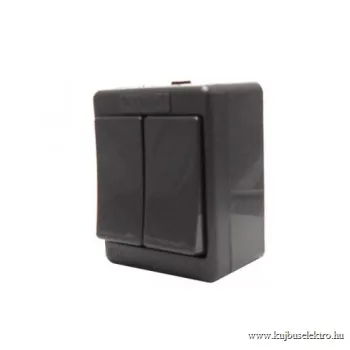 LEGRAND-083925 Kontállux IP44 csillárkapcsoló szürke