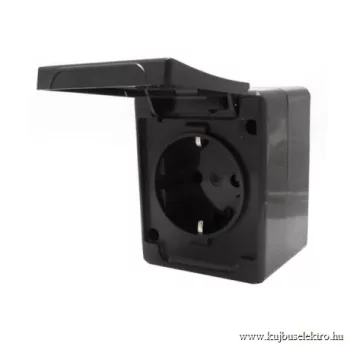   LEGRAND-083933 Kontállux IP44 2P+F csatlakozóaljzat szürke